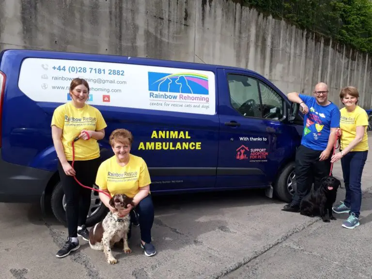 Rainbow Rehoming Centre with their new van