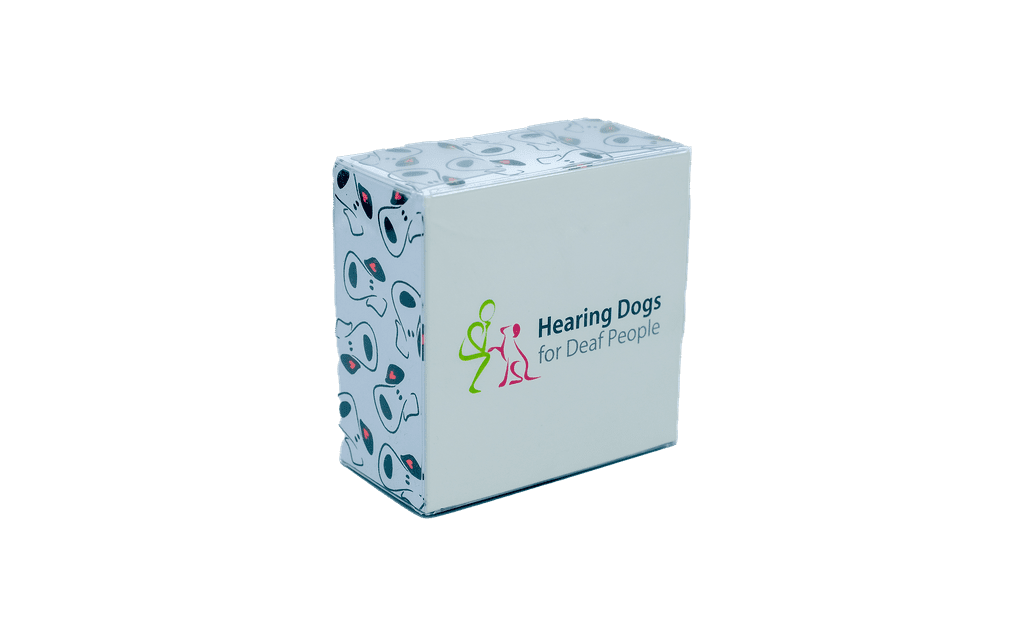 Hearing Dogs Puppy Face Sticky Note Cube