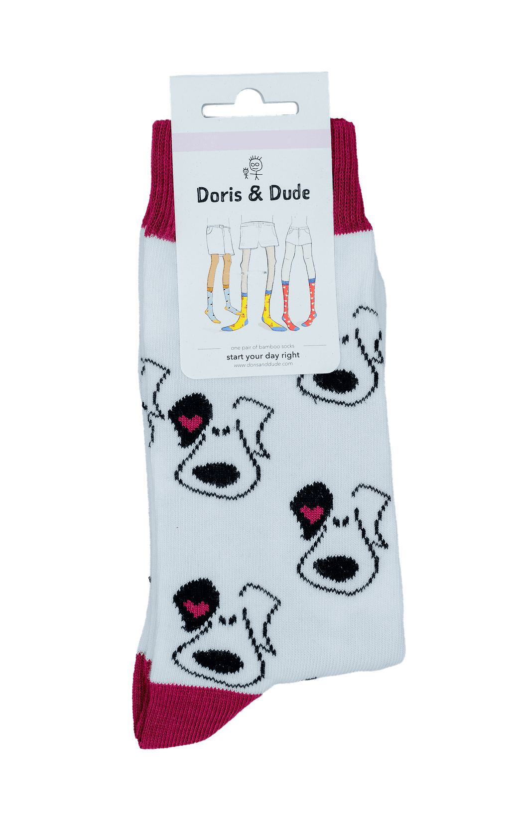 Hearing Dogs Puppy Face Socks (Adults size 7-11)
