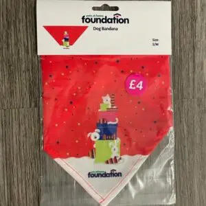 Pets Foundation Santa Paws Dog Bandana – Small / Medium