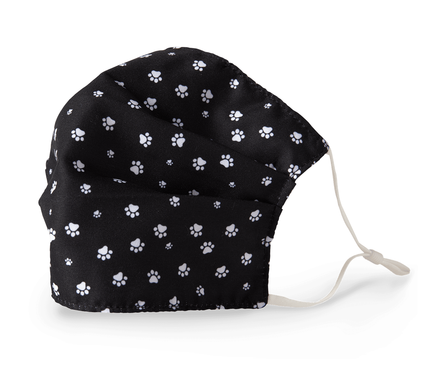 Black and White Paws Adult Washable Face Covering