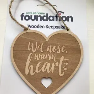 Wet Nose, Warm Heart Wooden Keepsake Ornament