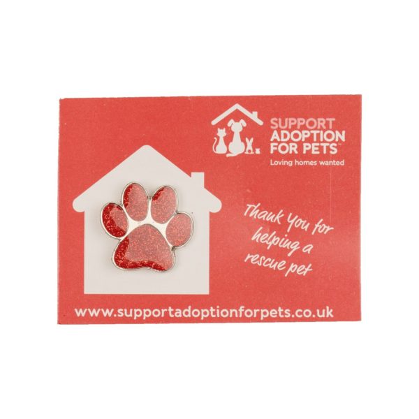 Supporting Paws Charity Badge - Red - Image 3