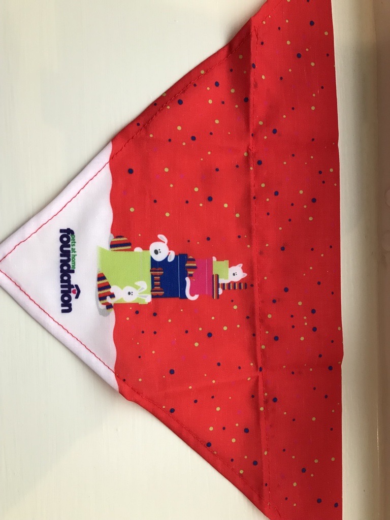 Pets Foundation Santa Paws Dog Bandana Medium Large Pets Foundation