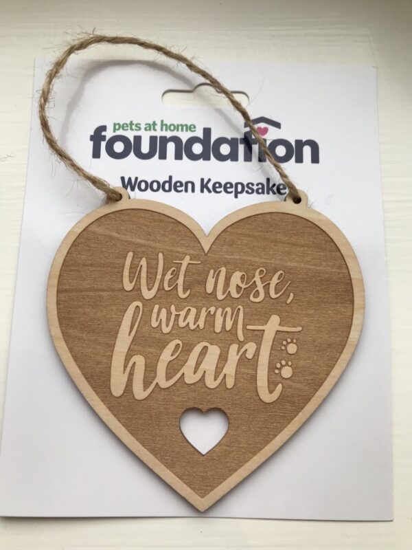 Wet Nose, Warm Heart Wooden Keepsake Ornament