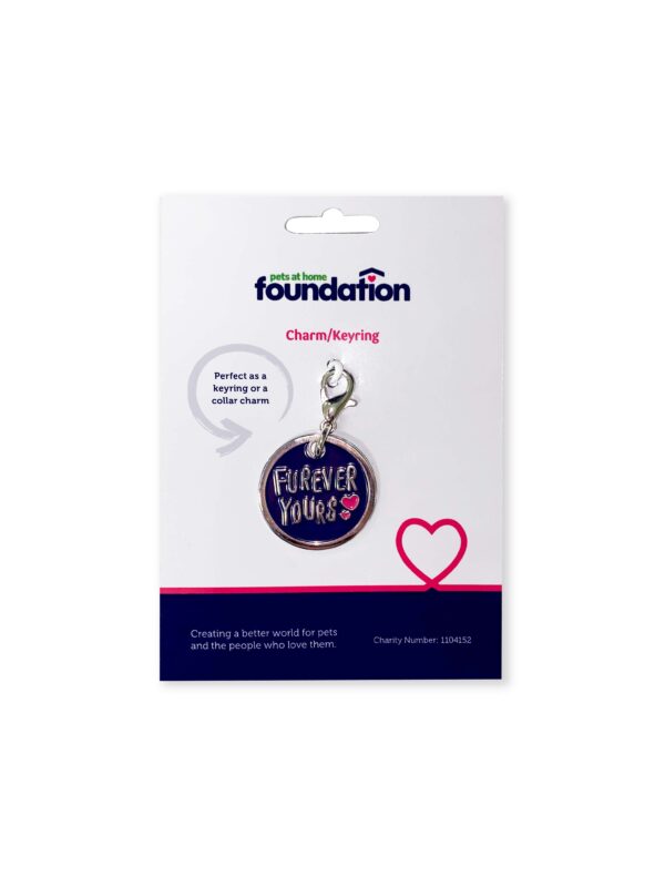 Pets Foundation "Furever Yours" Collar Charm / Keyring