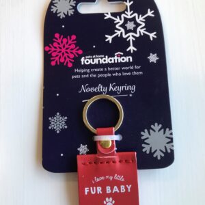 Pets Foundation Santa Paws Red Keyring