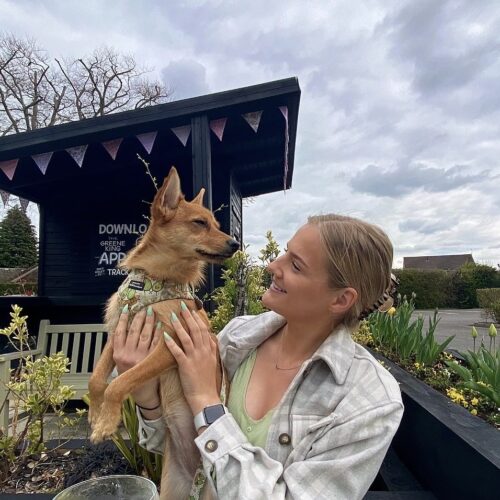 Amy and her Jackapoo dog Bonnie