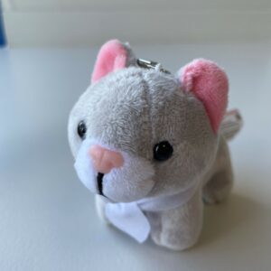 Blue Cross Summer Appeal Plush Cat Keychain